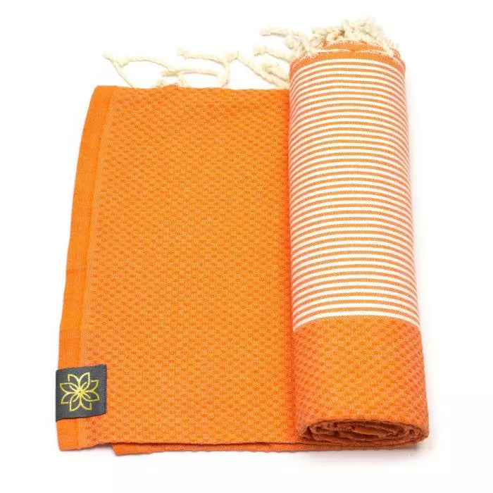FOUTA HONEYCOMB - MANDARIN PEEL